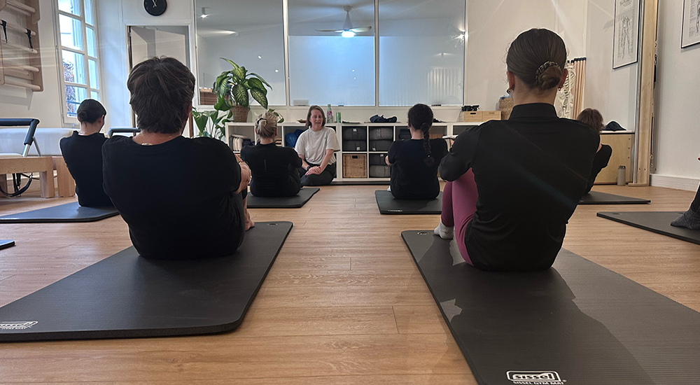 pilates cours au sol
